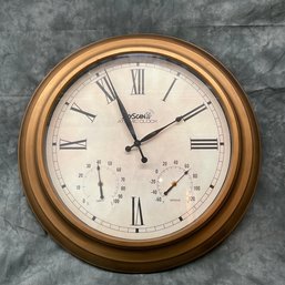 024 Vintage Oversized Decorative Gold Clock, Skyscan Atomic Clock
