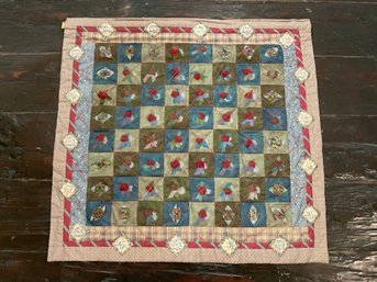 068 Donna Prichard Fabric Artist 'Don't Throw Bouquets At Me' Handmade Quilt