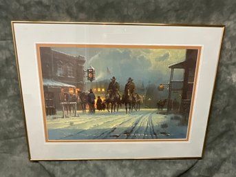 077 1986 G. Harvey 'Independent Texans' Lithograph Signed Print