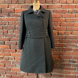153 Vintage Calvin Klein Union Made Women's Gray Trench Coat