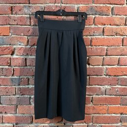 167 Vintage YSL Yves Saint Laurent Paris Black Pencil Skirt Size 34