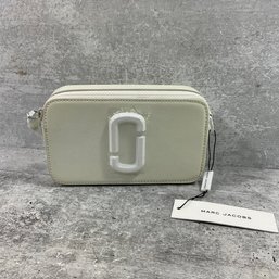 191 Marc Jacobs White Cow Leather Clutch Bag, New With Tags