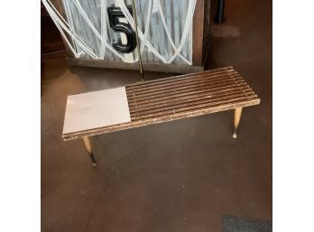 Vintage 1960s Slatted Bench/ Coffee Table