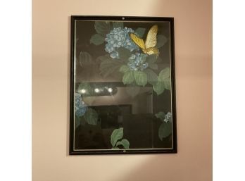 West 5 Vintage Woman's Restroom Butterfly Poster Art Print