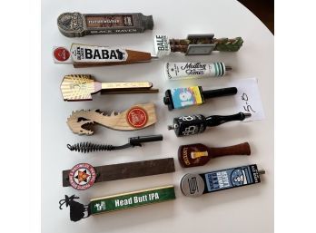 Vintage Lot Of 13 Beer Tap Handles As Pictured LOT #5