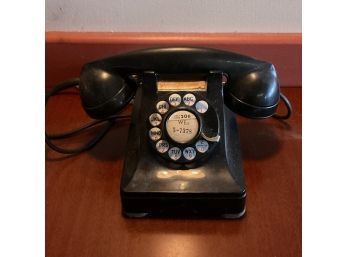 Vintage Famous  Historic 'WEST 5 ' Black Telephone