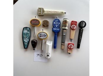 Vintage Lot Of 13 Beer Tap Handles As Pictured LOT #7