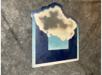 ((K127) Vintage Large Surrealistic Clouds Sky Abstract  Oil Painting