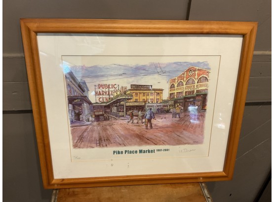Pike Place Marked (1907 -2001)Signed Print