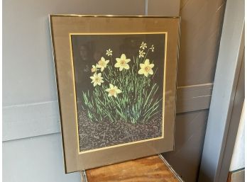1982 Tony Carlson ' Daffodil' Signed Print