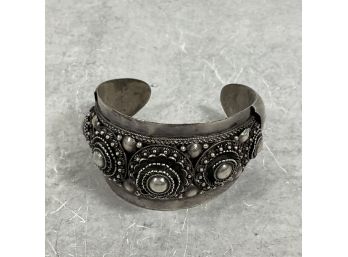 Vintage Siam Sterling Ornate Cuff Bracelet (#016)