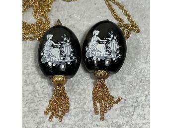 Set Of 2 Lord Nelson Pomander Jewellery Pendant Necklaces ( #082)