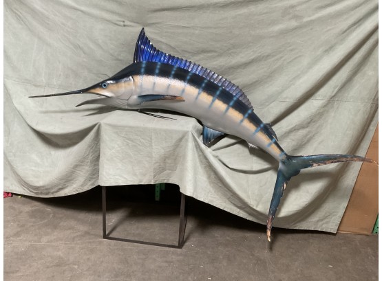 Large Marlin Fish Trophy  81' Some Wear  (#0071)