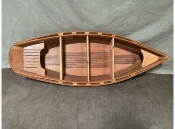 Wooden Display Boat Replica  67 X 25 X 12' (#0042)