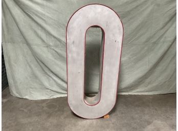 Life Sized Letter 'O'  Sign (#0037)
