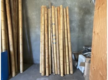 Large Pieces Of Bamboo For Garden, Tiki Bar, Building  21 Pieces 213' 4' Dia (#0141)