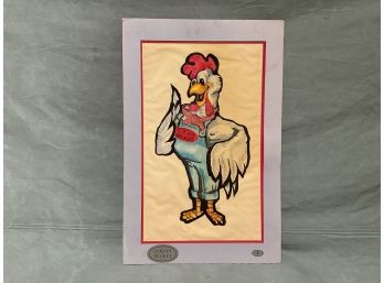 Original Watercolor Artist Rendering 'Chicken Delight' Signed  Skip Downing (#0076)
