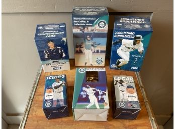 Lot Of 6 Mariners Figures Bobbles In Boxes (#023)
