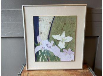 Ikune Sawada ' Japanese Iris 'B'Watercolor Francine Seders Gallery (#061)