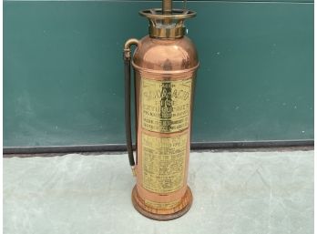 Antique Brass/ Copper Fire Extinguisher Lamp 40' (#040)