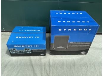 Quintet III Speaker System NIB Synergy Sub-12  Powered Subwoofer NIB (#016)