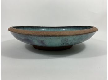 Ellen Phillips Signed Ceramic Large Flat Bowl