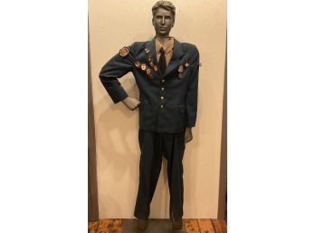 Russian Military Uniform, Includes Shirt, Tie, Suspenders, Pants, Jacket, Pins, And Badges (#75)