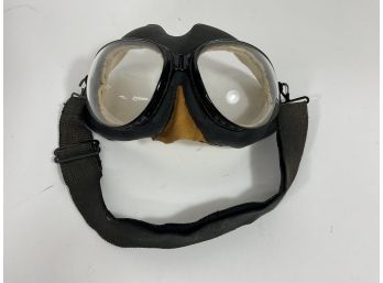 Soviet Army Pilot, Cold War Era, Leather PO-1M Flight Goggles (#57)