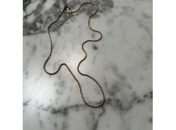 14k Solid Yellow Gold Wheat Chain 18' Necklace  4 Grams (Shipping)