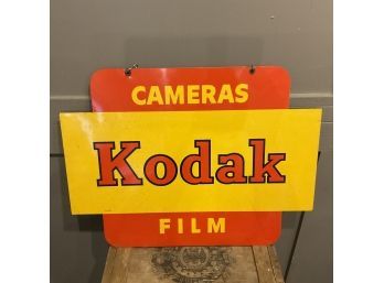 Vintage Metal Kodak Camera Film 2 Sided Hangable 24 X18' (shippping)
