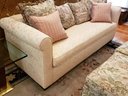 Sofa W/ Decorative Pillows & Ottoman