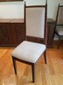 Chinese Custom-Made Dark Walnut Round Dining Table W/ Chairs