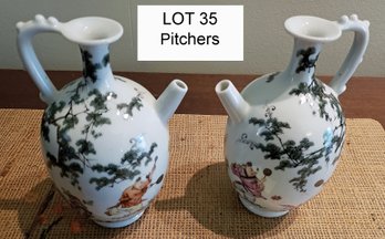 Two Chinese Porcelain Pitchers