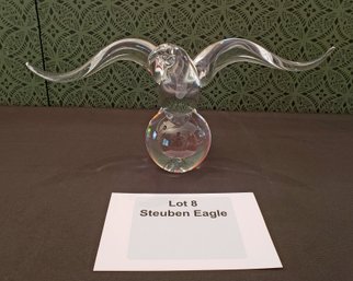Steuben Crystal Eagle Figure