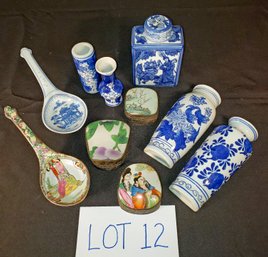 Assorted Vintage Chinese Decorative Items