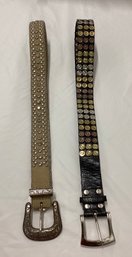 Pair Of Nice Studded Fashion Belts