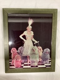 Framed Famous Doris Day With Poodles Photo