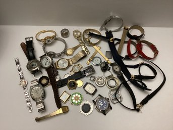Collection Of Watches & Watch Parts For Repair