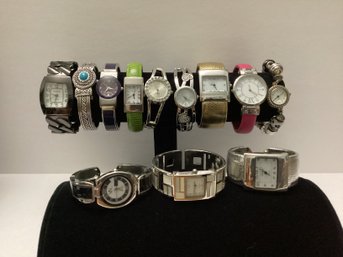 Large Assortment Of Fashion Bangle & Hinged Bracelet Watches