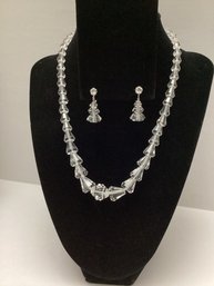 Demi-Parure With Marked Sterling Earrings
