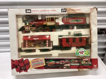 Partial Musical Christmas Express Train With Elves