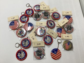 Collection Of Bicentennial Key Chains