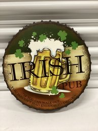 Light Up Irish Pub Bottle-cap Sign
