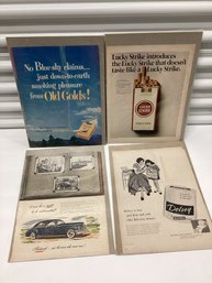 Vintage Advertising Incl. Cigarette & Packard
