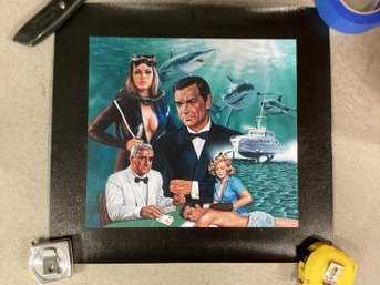 James Bond Print On Canvas