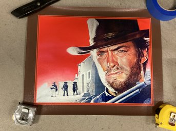 Three Clint Eastwood Prints On Canvas
