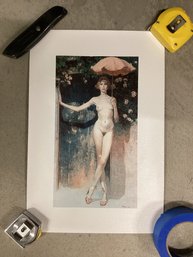 Nude Female Art Print On Canvas