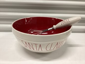 Rae Dunn Artisan Collection Mixing Bowl With Whisk