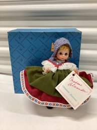 Vintage Madame Alexander Miniature Showcase Switzerland Doll