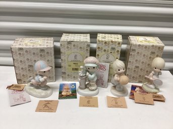 Sports Themed Precious Moments Figures With Original Boxes